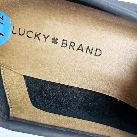 Lucky Brand Caylon Black Soft Leather Loafer Slip-on Shoes, Size 7 1/2 - Picture 7 of 7